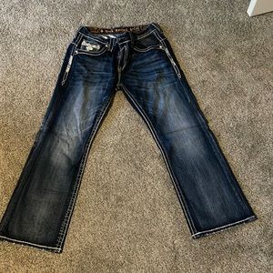 Mens Rock Revival. Great Condition Blue Jeans! No flaws.